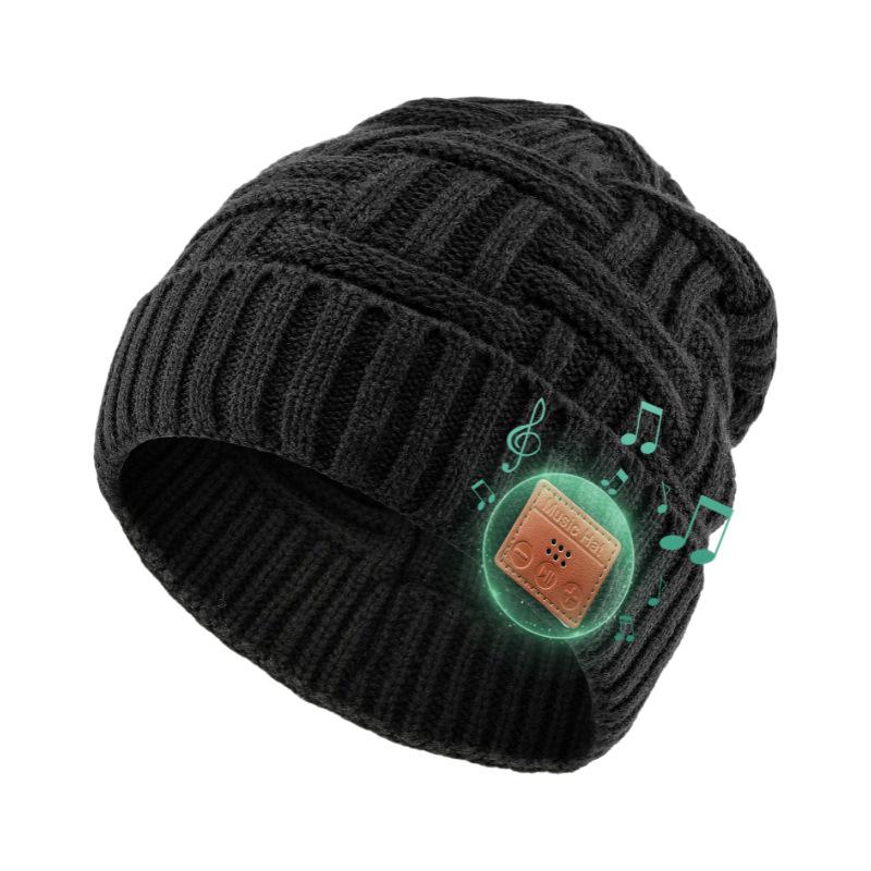 Unisex Wireless Bluetooth Earbuds Knit Hat - Outdoor Warm, Noise Cancelling, High-Quality Music Hat