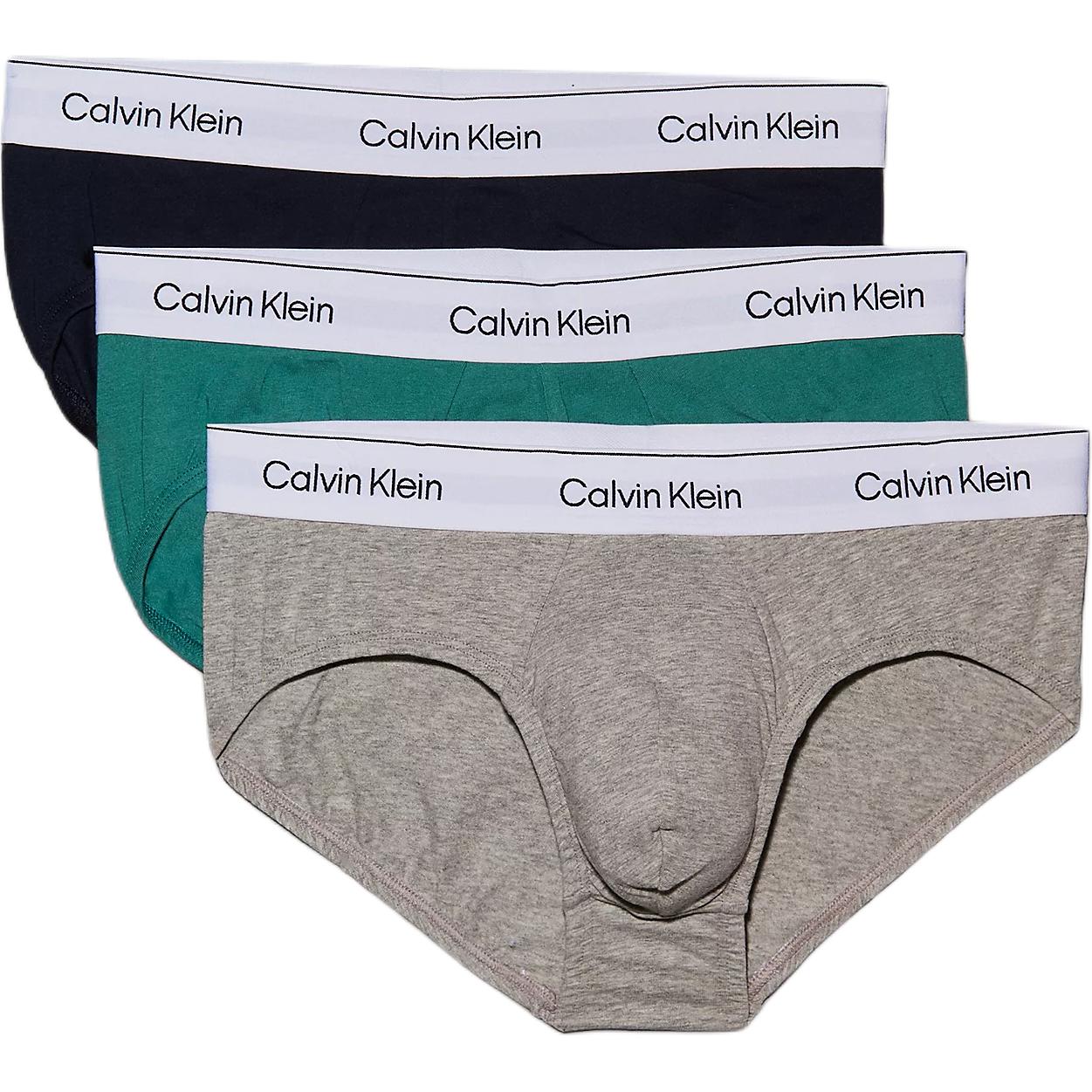 

Calvin Klein Casual Comfortable Logo Waistband Mid-Rise Triangle Underwear 3-Pack Men underwear LV00NB4388-VR1 M