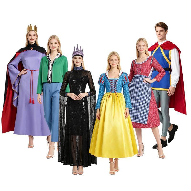 Schneewittchen Cosplay Kostüm Für Damen Halloween Bühnenauftritt Mit Uniformstoff Für Anime Fans