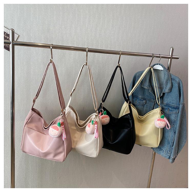 Premium sense large capacity tote bag fashion shoulder bag popular simple messenger bag women's 2024 commuter women's bag