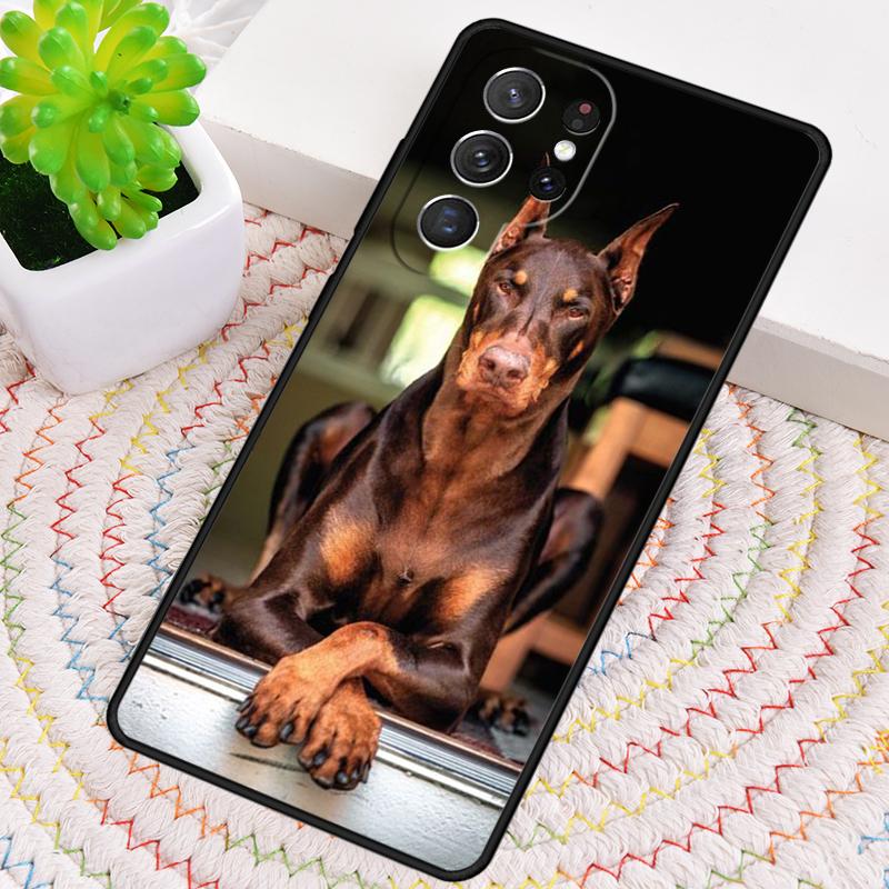 Animals Doberman Dog Phone Case for Samsung Galaxy Note 10 Pro S26 Ultra S23 S24 FE S25 S21 S22 PLUS Shockproof Cove