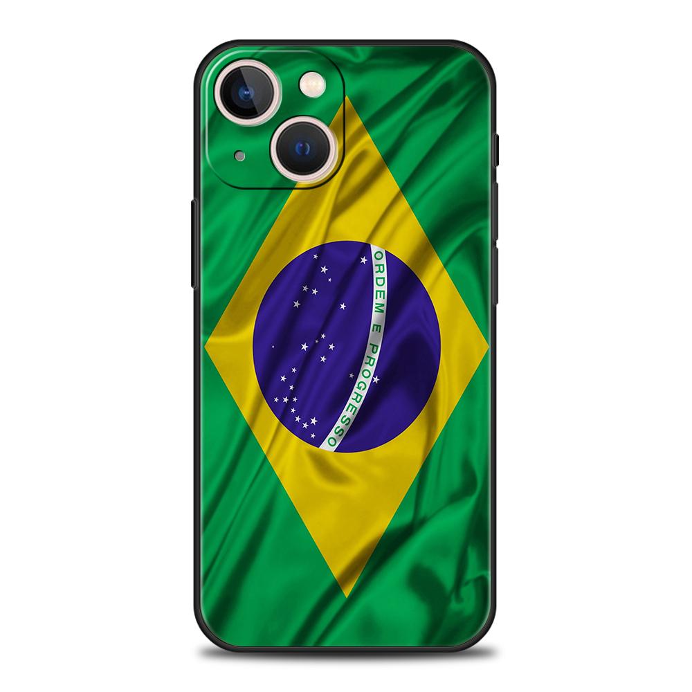 

National Flag RU FR UK Luxury Phone Case Cover For iPhone 16 15 14 13 12 11 Pro Max 8 7 Plus XR XS Max Shockproof Soft Shell Bag iPhone 16