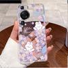 For Huawei P60 Pro Casing Transparent Ultra-thin Clear TPU Silicone Soft Phone Case Luxury Cute Love Rabbit Funny Pattern Cover