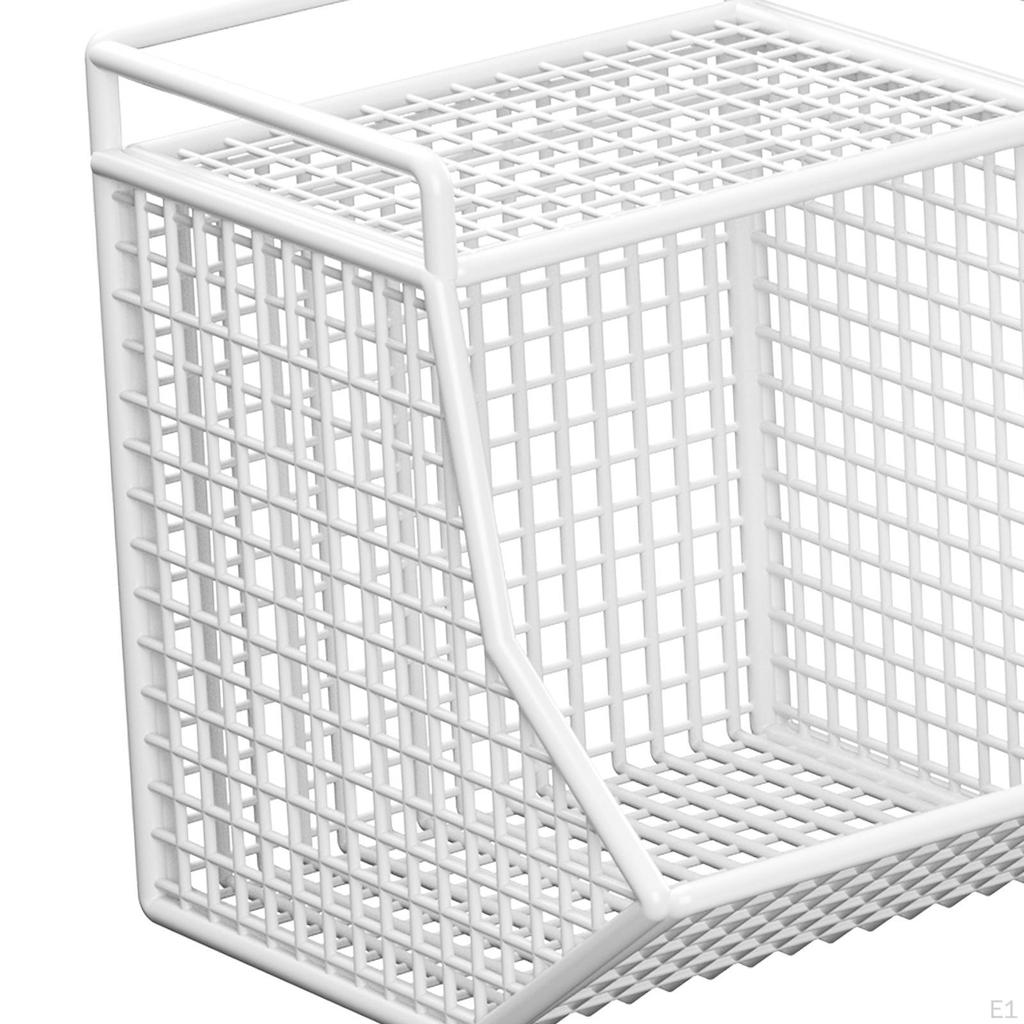 Cabinet Storage Basket, Ginger Garlic Holder, Spice Rack, Hanging Wire Kitchen Organizer for