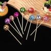 New Retro Disco Ball Cake Toppers 70s 80s Style 3cm Disco Mirror Ball Baking With Wooden Stick Cake Decoration Carnival Party
