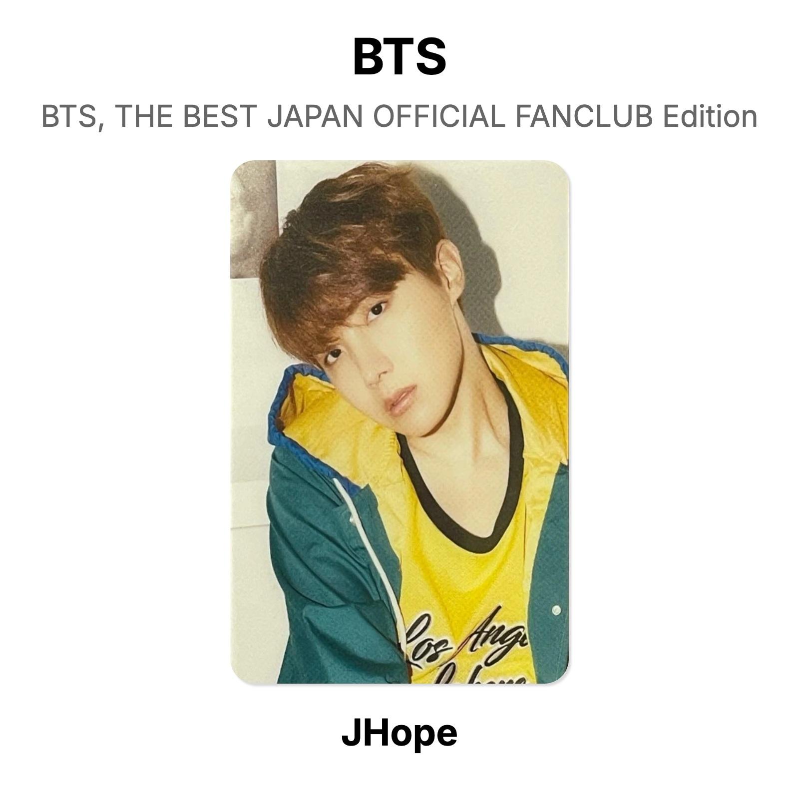 BTS BTS, ЛУЧШАЯ ЯПОНСКАЯ ОФИЦИАЛЬНАЯ ФАН-КЛУБНАЯ Версия Официальная Фотокарточка J-Hope