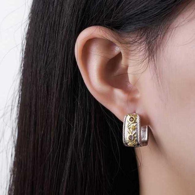 Sace Gems Polychrome Tourmaline Rings Ear Clip for Women S925 Sterling Silver Wedding Party Fine Jewelry Sets Festival Gift