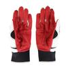 Marucci Buzun Batting X Gloves, Ambidextrous, Men's MBGFZNP-W/BK/R (White Black/L)