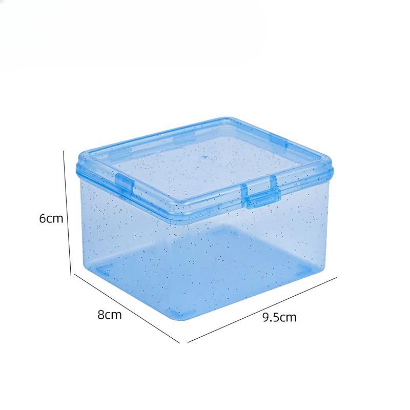 Card Storage Box Transparent Dust-Proof With Lid Children'S Small Card Change Sorting Box Multifunctional Desktop Sundries Storage Box