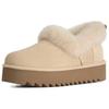 Leisure Comfortable Fuzzy Collar Snow Boots Women Boots Mustard 1166733-MDSD