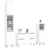 VidaXL Bathroom Furniture Set 3 Pcs White Engineered Wood 3185597