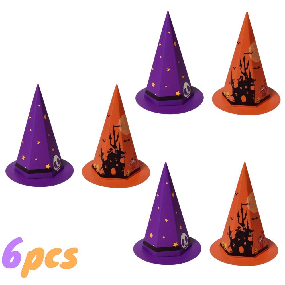 1/20pcs Halloween Hat-shaped Candy Box Ghost Witch Trick or Treat Box Set Party Favors Decor Holiday Gifts Packaging Supplies