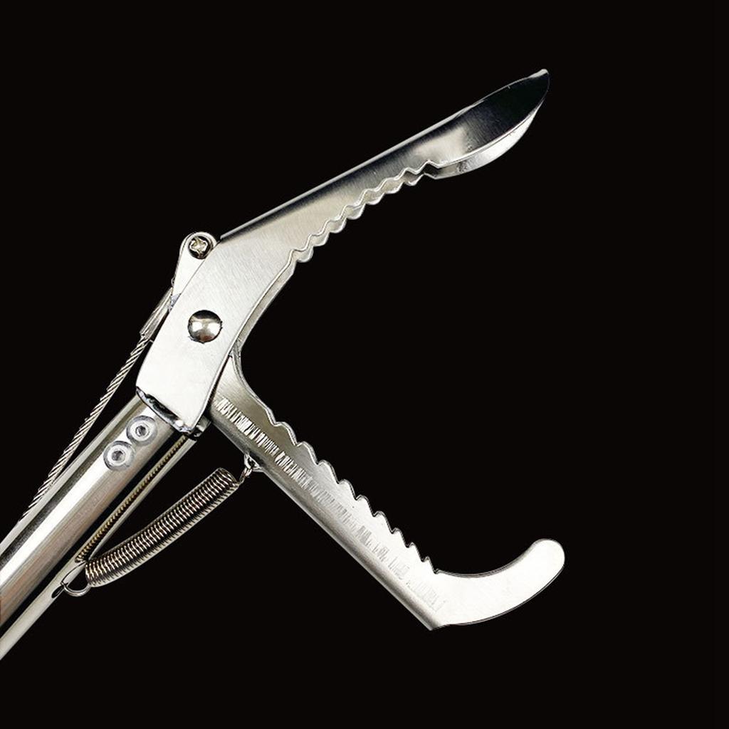 Stainless Steel Snake Grabber Thickened Elongated Collapsible Snake Tongs with Lock for Snakes Eels