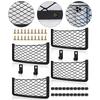 Practical Storage Organizer for Vehicles 4 Pack Mesh Design