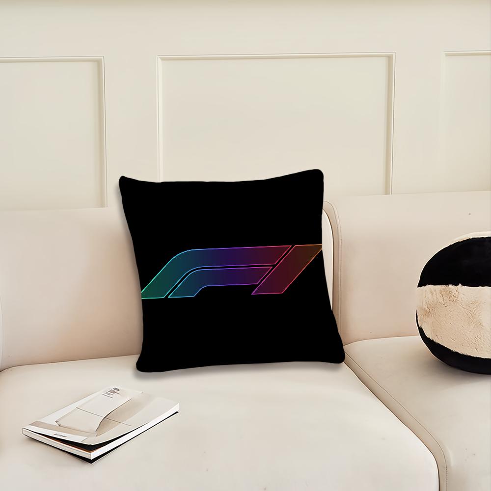 Racing F-Formula 1 Car Logo F1 Fashion Cushion Cover Living Room Headboard Office Bedroom Cushion Sofa Nap Time Pillow Case