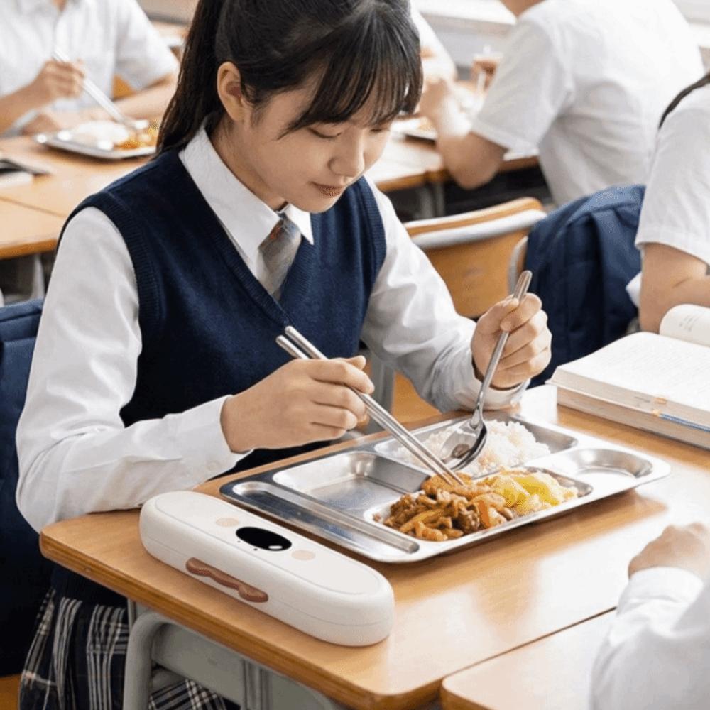 Cartoon Stainless Steel Cutlery Sets Portable Travelling Dinnerware Set School