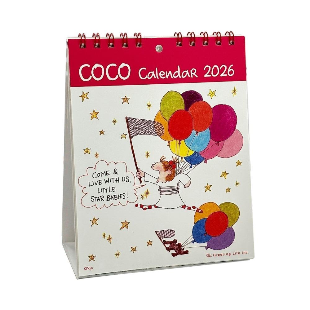 

Memo Notes 2026 Illustration Desk Calendar One Month to View Cartoon Schedule Management Calendar Coil Binding