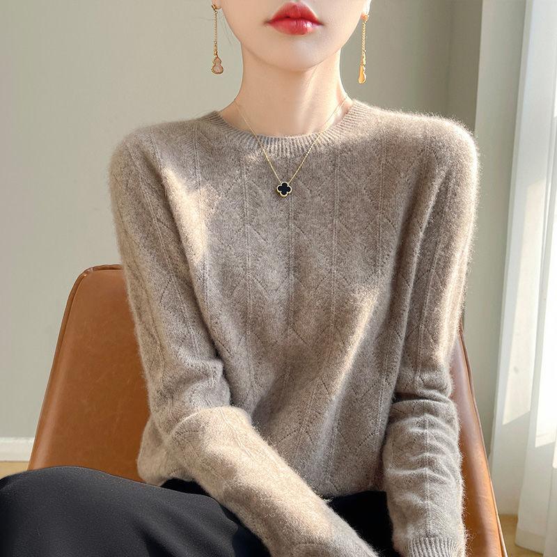 Toamnă Iarnă Femei Pulovere Tricotate Gât O Decupat Pulover Tricotaje Mânecă Lungă Solid Basic Stil Simplu Pulovere