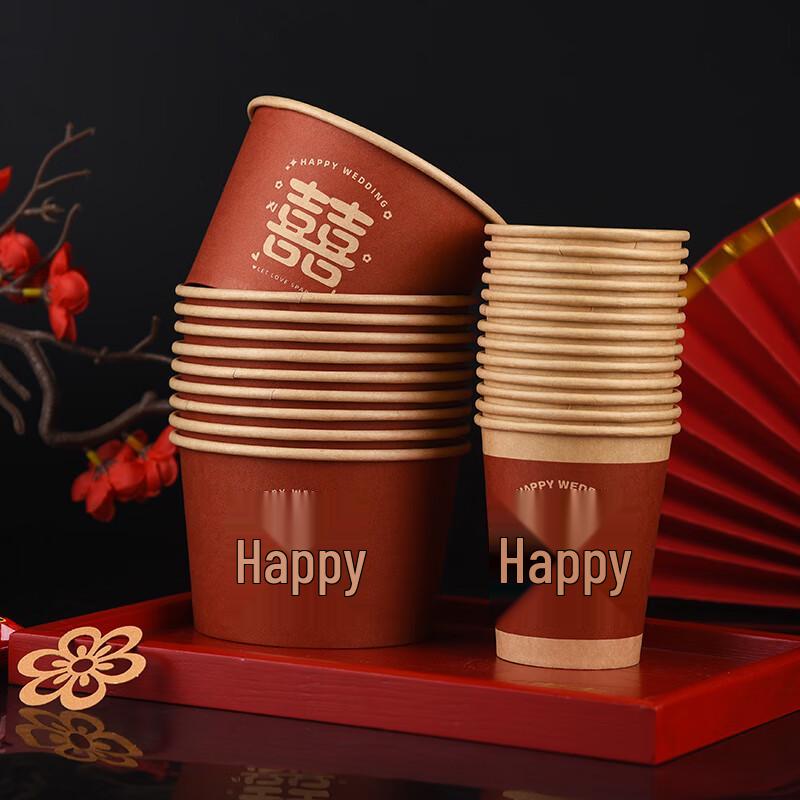 Red Disposable Wedding Banquet Dinnerware Set