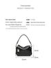 2024 High-End Square Soft Leather Pillow Bag: Single Shoulder Underarm Messenger Bag for Women