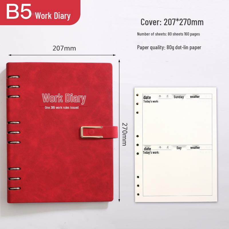A4 Work Log & Meeting Minutes Book with Custom Printing for Office or Construction Use