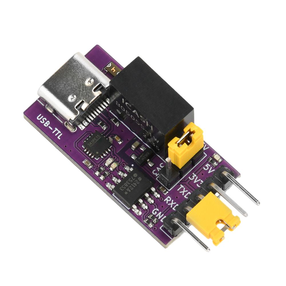 CH343 Isolated USB-to-TTL Downloader DC 3.3V/5V Type-C Serial Port Isolated High-speed Communication 6Mbps UART Download Module