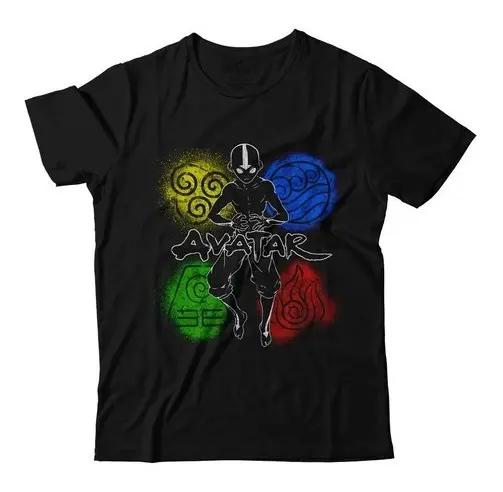 Cartoon Avatar The Last Airbender Aang Tshirt 2026 Summer New Unisex Unisex Fashion Cotton Oversized Unisex Tshirt Highend Y2k