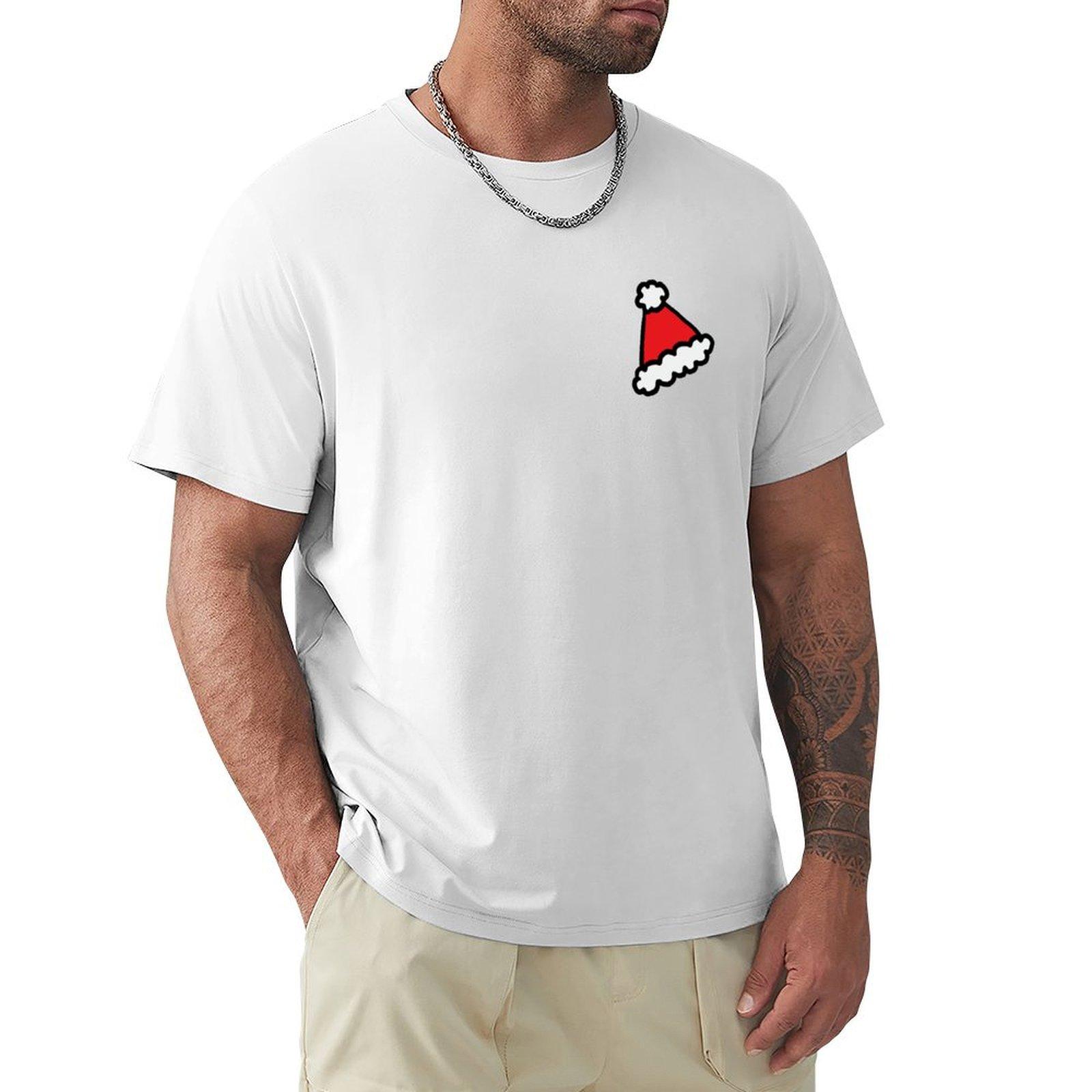 Sribble Santa Hat Tshirt Classic Basic Casual Tshirt S