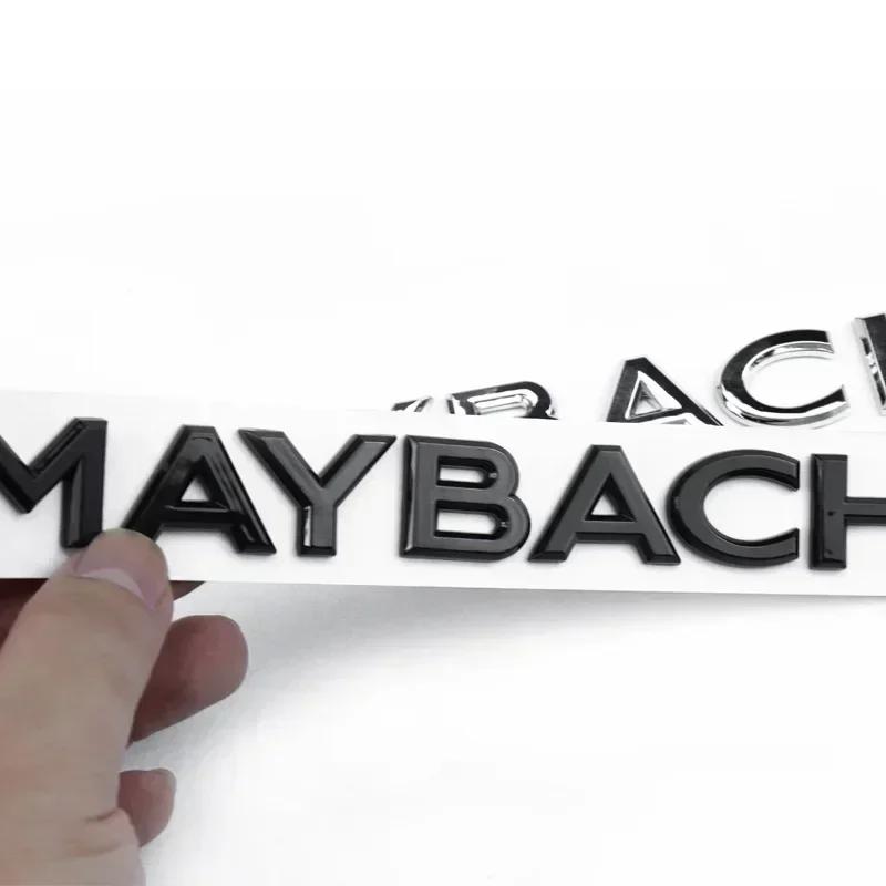 C200 E200 New For Mercedes Benz MAYBACH letter badge car stickers for Mercedes Benz MAYBACH V12 S400L S600 rear trunk logo modif