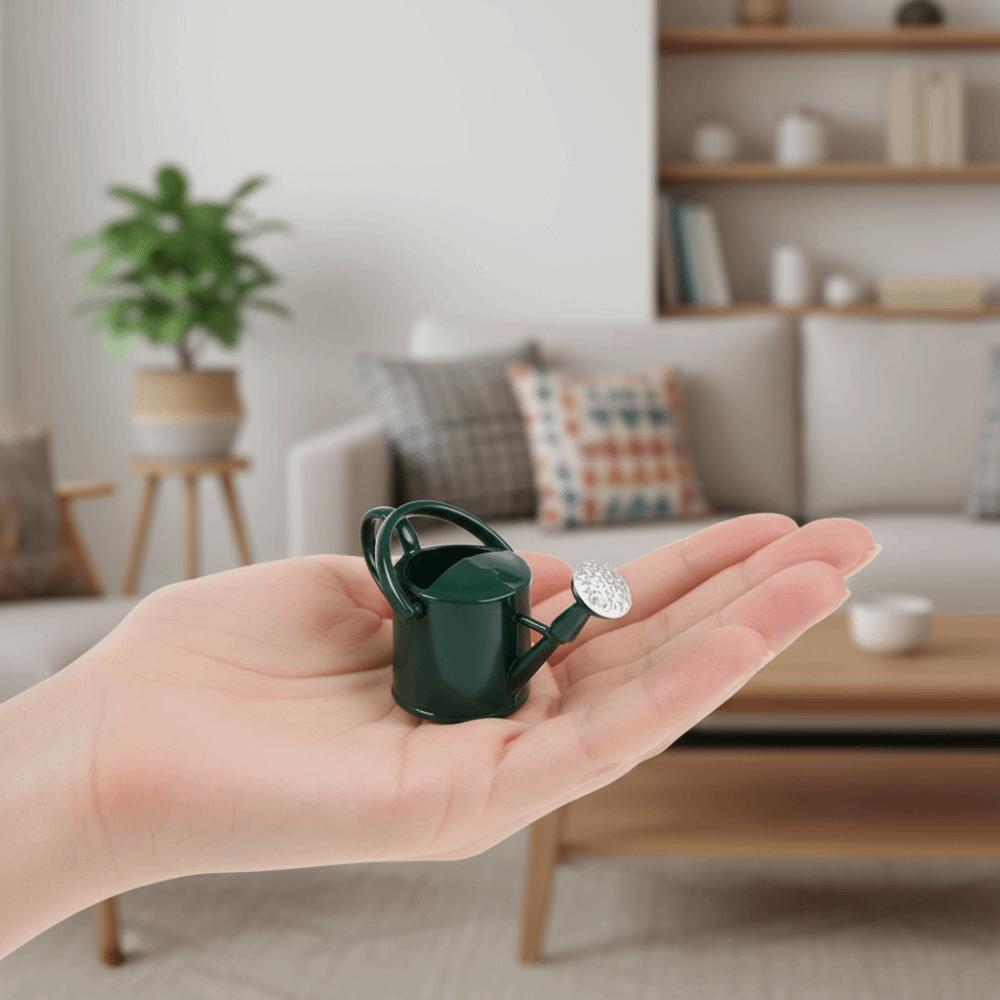 Simulated 1/12 Dollhouse Miniature Watering Can Lifelike Watering Can Ornament  Gift