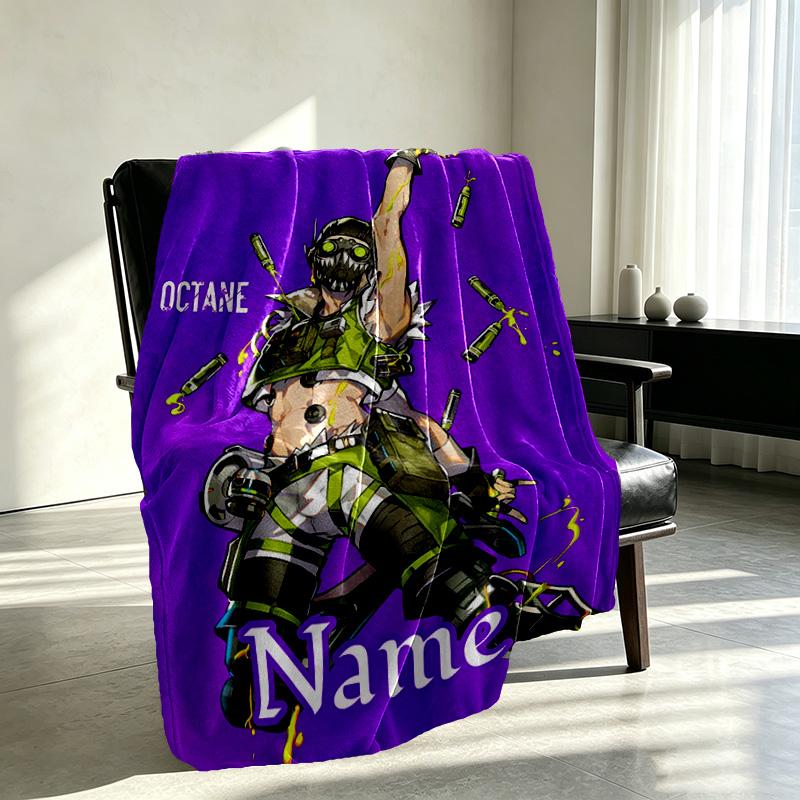 Custom Name Personalized Apex Legends Print Blanket, Home Decor, Bedroom, Sofa, Camping, Couch, Gifts for Birthday Christmas