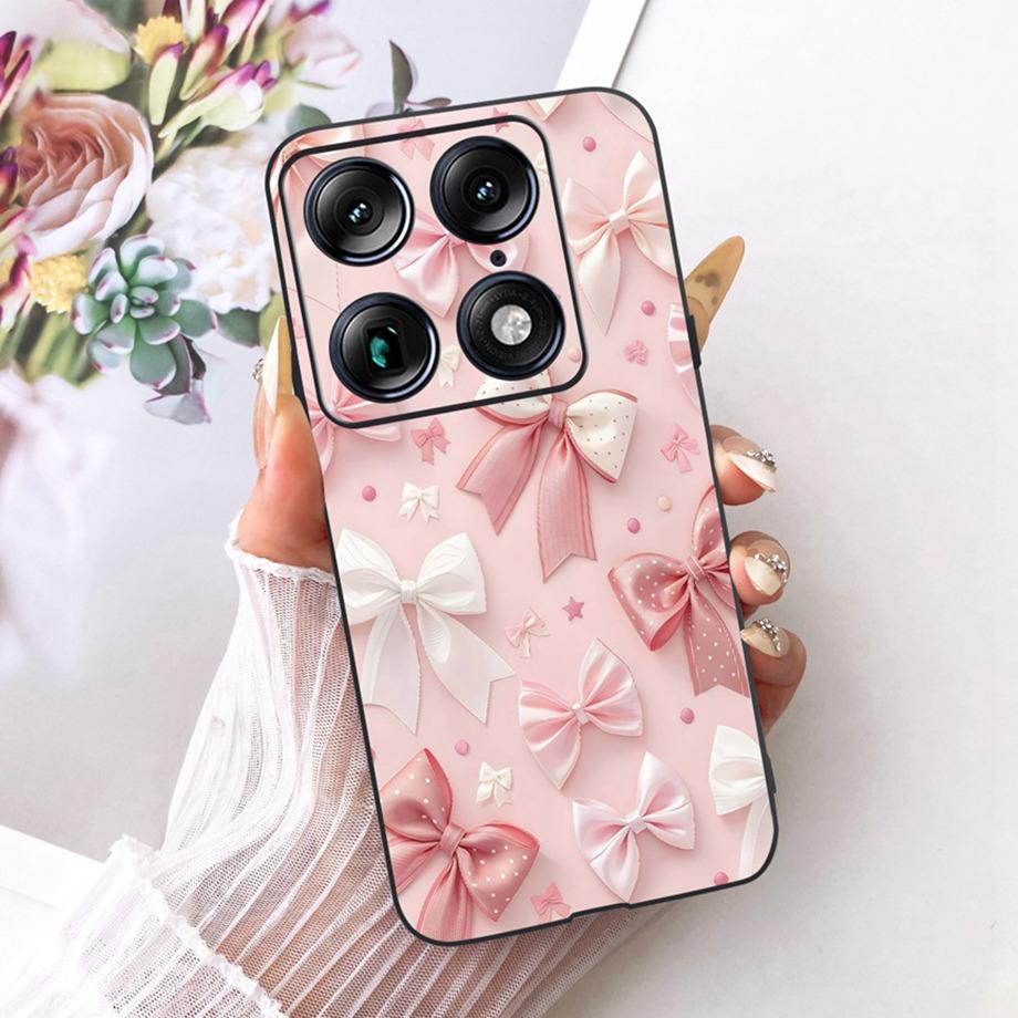 For Moto X70 Air Pro Motorola Signature Phone Case Soft Black Silicone Cover Butterfly Dragon Cat Floral Painting Bumper Funda