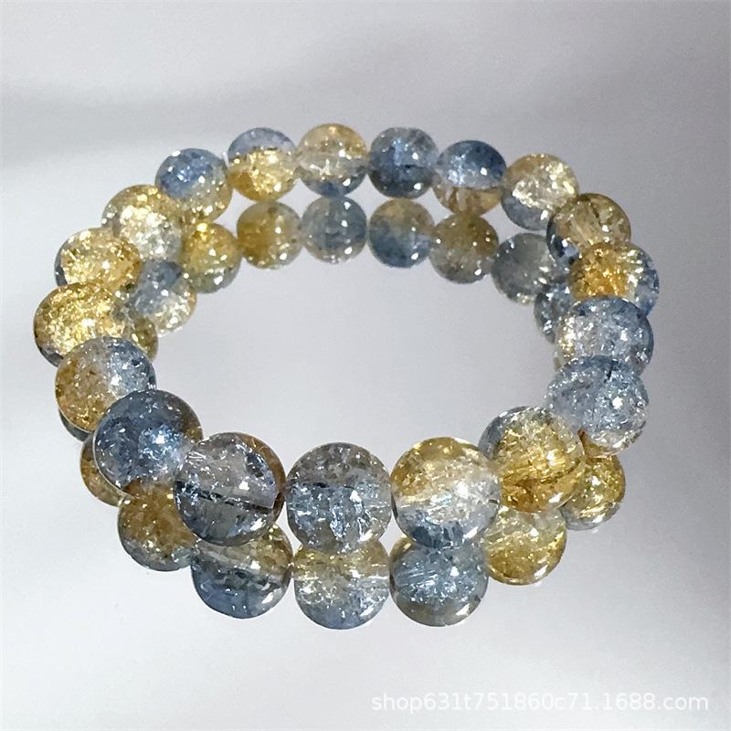 Zibo farbige Glasur Armbänder: Hochwertige, leichte Luxus-Kristallperlen im neuen chinesischen Stil mit Dezhen-Keramik.