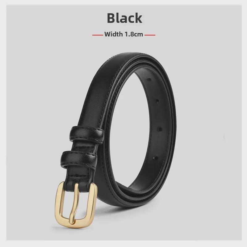 "Retro Korean Style Multi-Color Thin Fashion Belt"