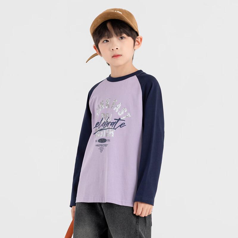 Weiches Baumwoll-T-Shirt für Jungen, American Retro, Raglan, Langarm