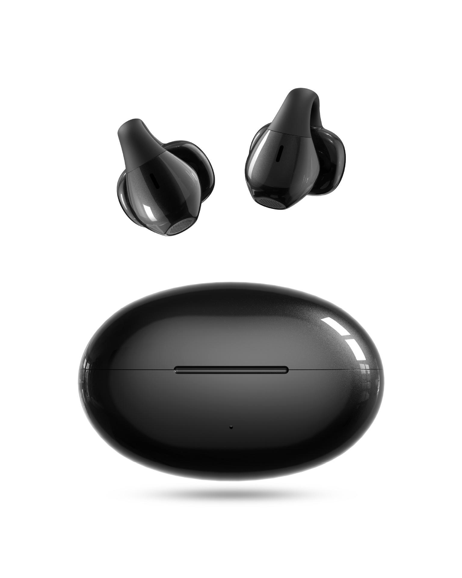 

Wireless Ear Clip Headphones: Painless, Noise-Canceling, Long Battery Life, Bluetooth, In-Ear Design for Comfortable Long Wear чорний