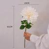 61CM Artificial Dahlia Flowers Green Leaves Simulation Dahlias Branch  Hotel Wedding Decoration