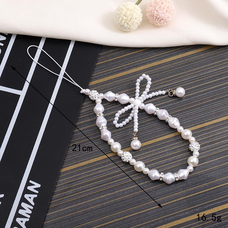 Pearl Bow Mobile Phone Chain