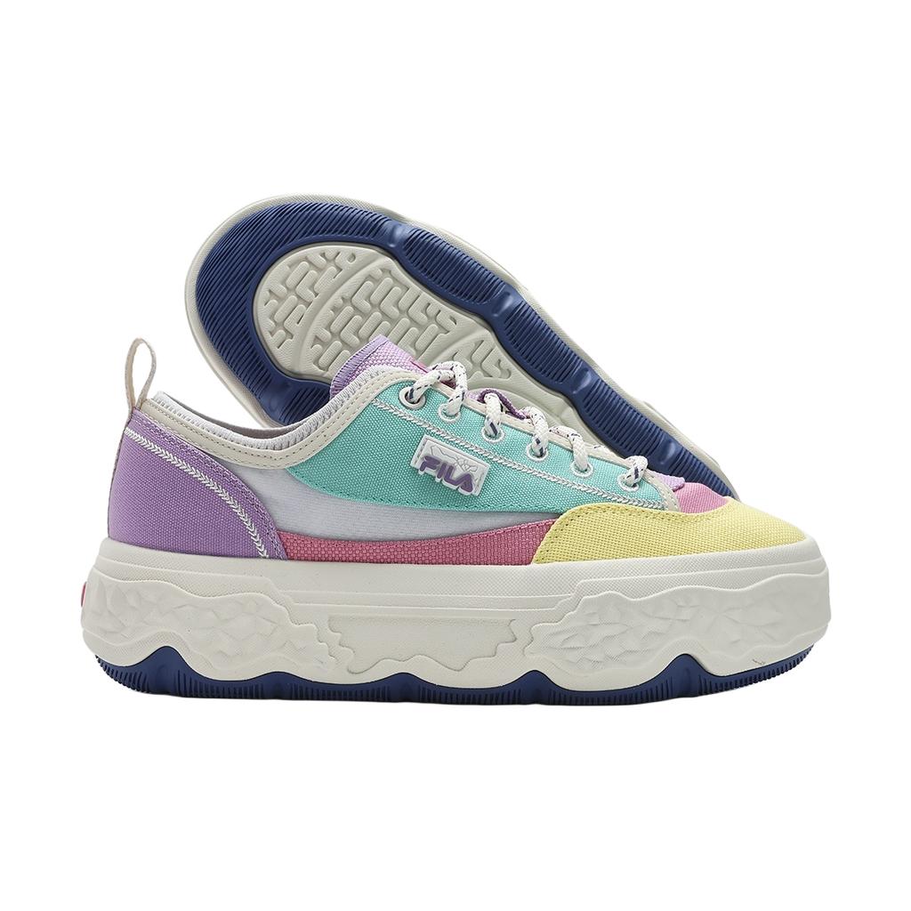 Fila Rock Comfortable Casual Low-Top Canvas Shoes Women Sneakers Yellow Blue F12W421301FBG