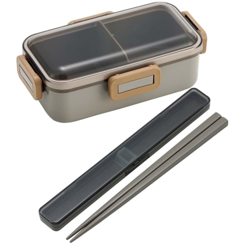 Skater Lunch Box, Mauve Gray, 530ml, Antibacterial, Fluffy, Dome-shaped Lid, For Women, Made in Japan, PFLB6AG-A