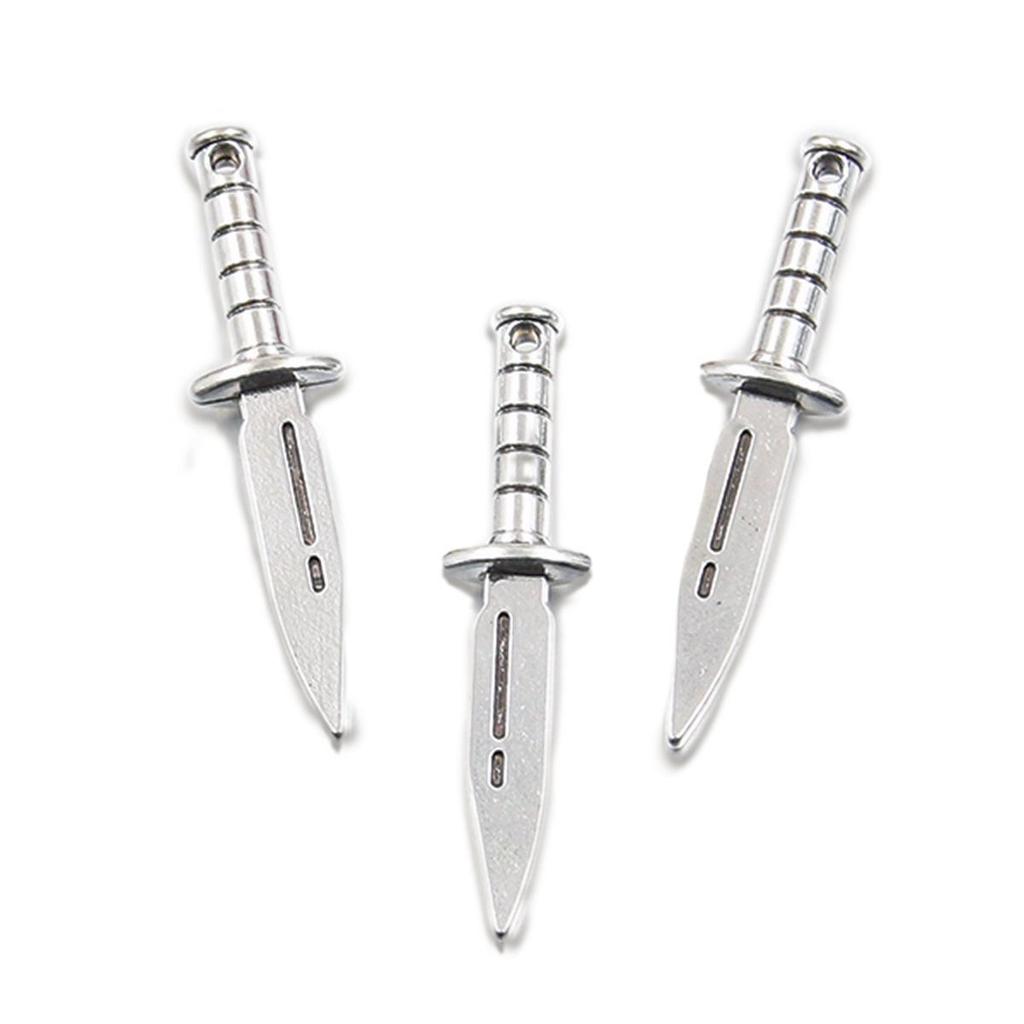 DIY Weapon Charm Pendants - Gun, Grenade, Dagger Models