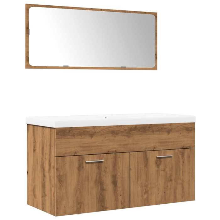 VidaXL Ensemble de meubles salle de bain 3 pcs bois d'ingénierie 3328588