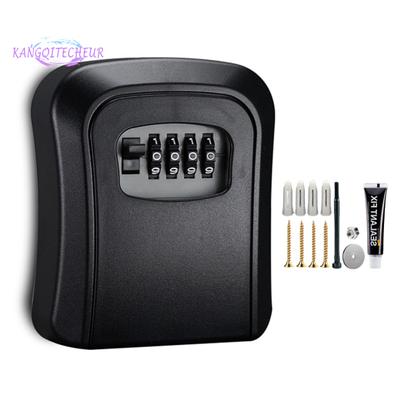 1 set cutie de blocare cu chei, capacitate mare, rezistență ridicată, securitate bună, incasabilă, cu combinație de 4 cifre, blocare cu parolă, aprovizionare în siguranță la domiciliu