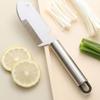 Ergonomic Vegetable Knife Stainless Steel Scallion Slicer With Ergonomic Handle Precision Vegetable Cutter For Salad Garnish