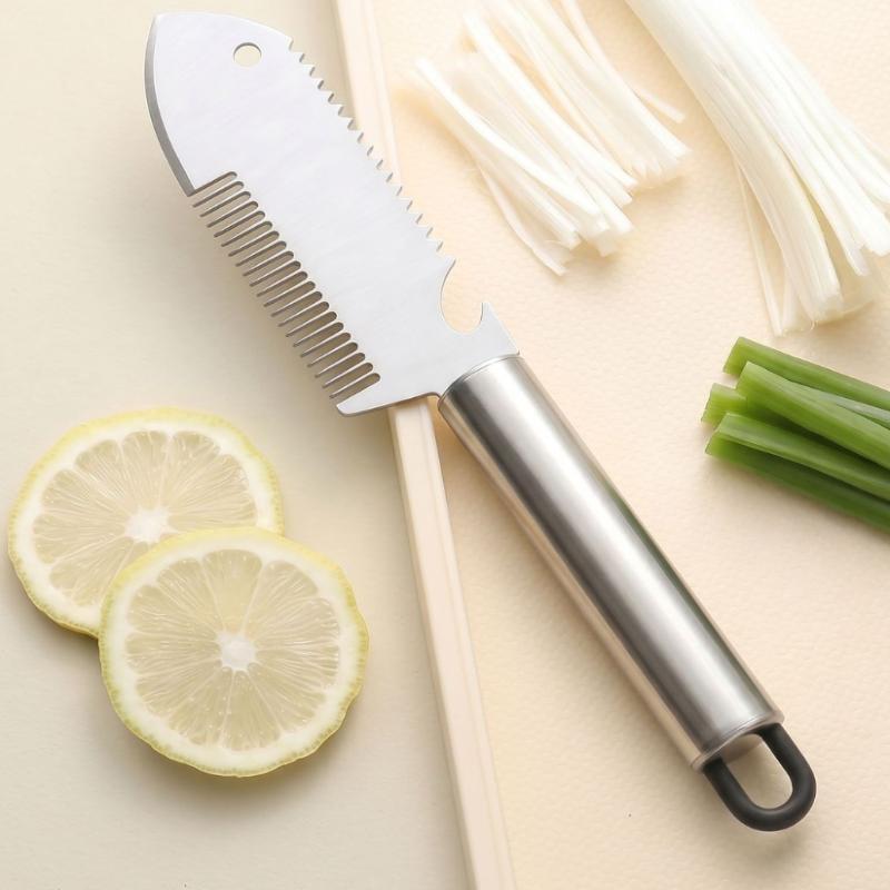 Ergonomic Vegetable Knife Stainless Steel Scallion Slicer With Ergonomic Handle Precision Vegetable Cutter For Salad Garnish