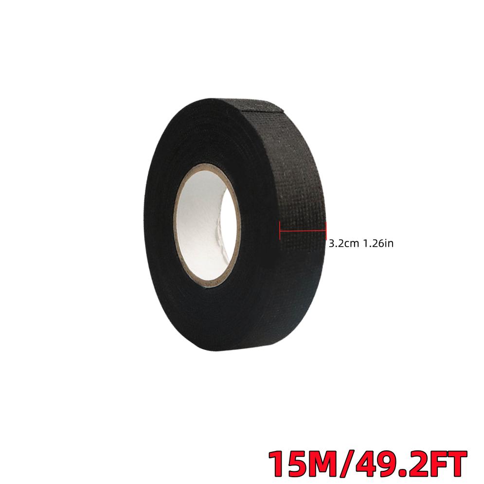 Automobilová tkanina Páska svazku vodičů Tepelná odolnost Vodotěsná Izolační Elektrická páska Černá Samolepicí textilní páska