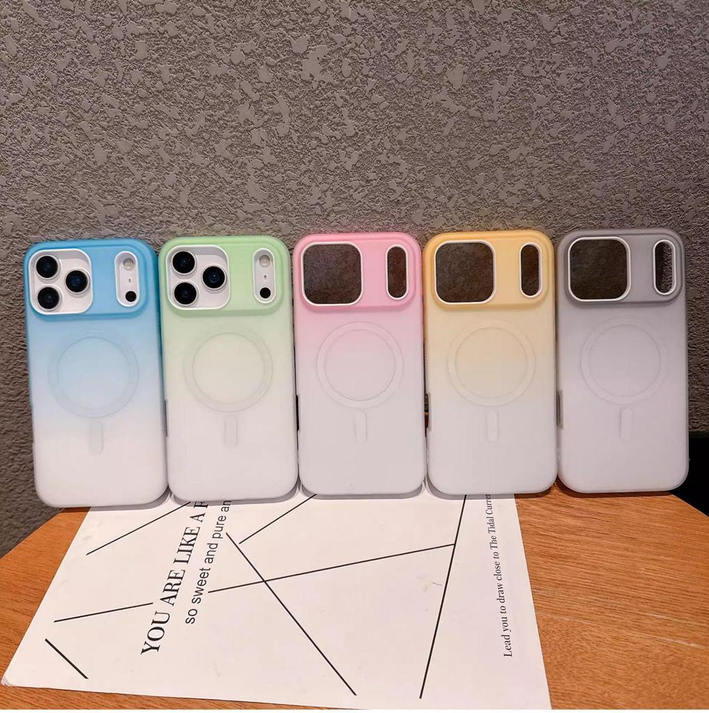 Gradient iPhone 17 Pro Max Magnetic Case: Frosted Full Coverage & Drop Protection for Apple 16 PM.