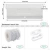 10x Vertical Blind Repair Vane Savers Tabs Portable DIY Bead Chain Cord for Study