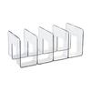 Organisateur de Bureau Boodend Support de Livres avec 4 Compartiments Verticaux Plastique