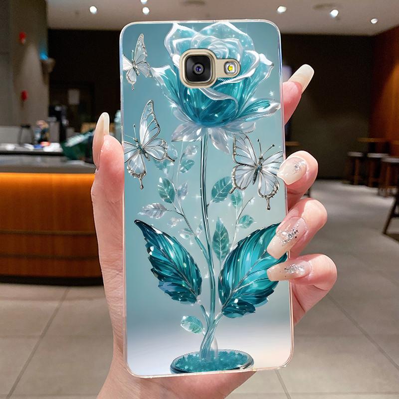 For Samsung Galaxy A5 2016 2017 Case Flowers Cover Soft Silicone Phone Case For Samsung A5 2017 2016 A510F A520F Fundas Bumper